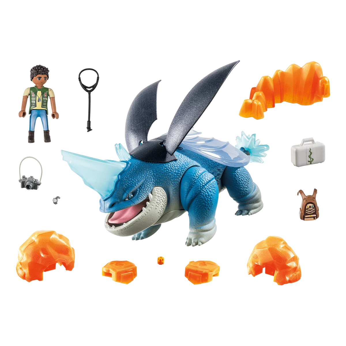 PLAYMOBIL DRAGONS LOS NUEVE REINOS PLOWHORN Y D’ANGELO SET DRAGÓN - 3