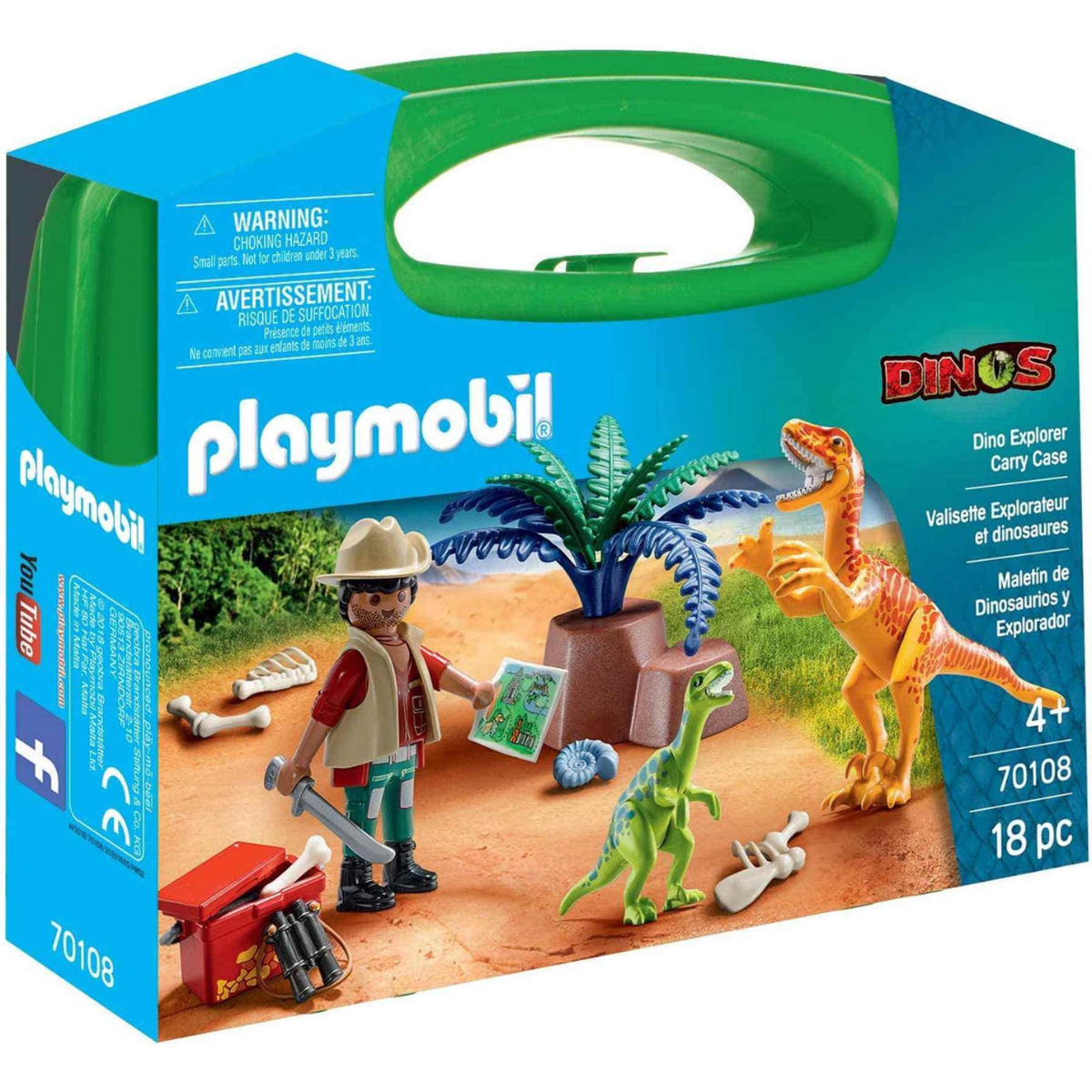 PLAYMOBIL MALETÍN GRANDE DINOSAURIOS Y EXPLORADOR - 2