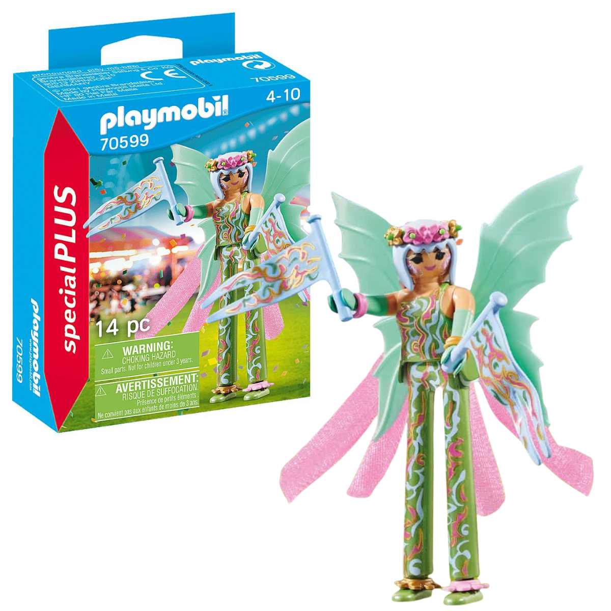 PLAYMOBIL FIGURA DE COLECCIÓN SPECIAL PLUS HADA CAMINANTE SOBRE ZANCOS - 1