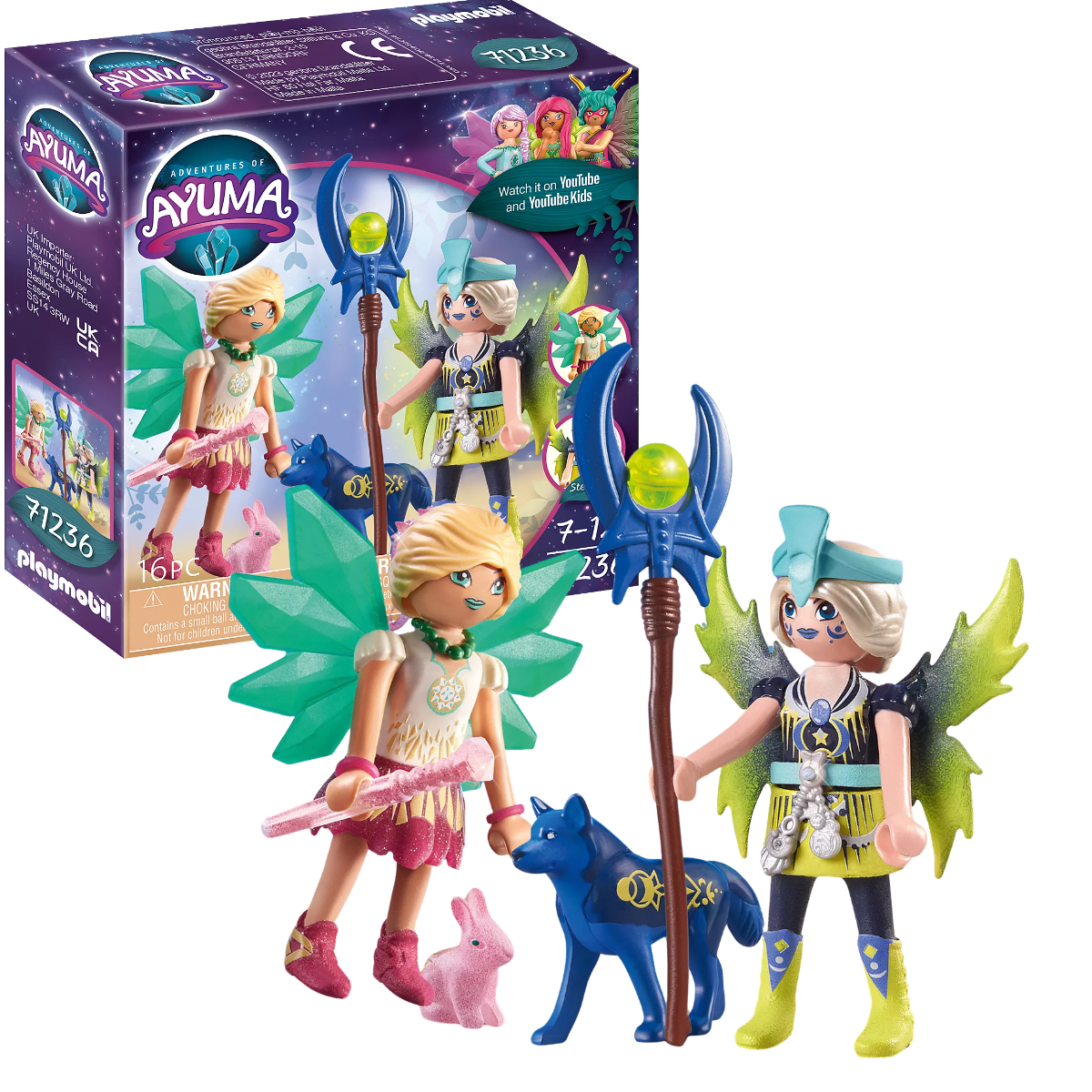 PLAYMOBIL AYUMA CRYSTAL Y MOON FAIRY CON ANIMALES DEL ALMA - 1
