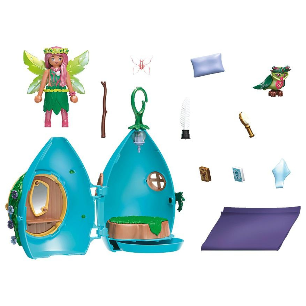 PLAYMOBIL AYUMA CABAÑA DE HADA DEL BOSQUE CON FIGURA Y ACCESORIOS - 3