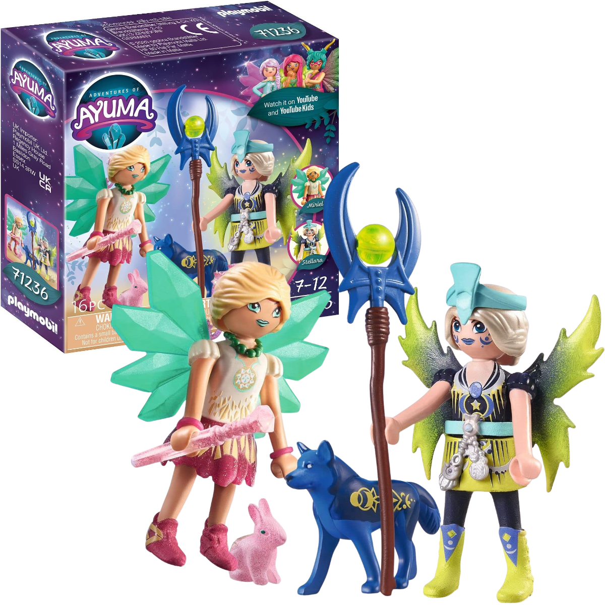 PLAYMOBIL AYUMA ABJATUS CON HILDI FIGURAS CON ANIMAL DEL ALMA - 1