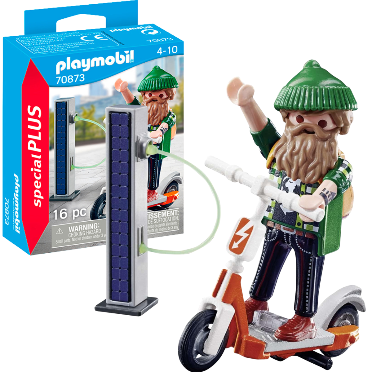 PLAYMOBIL FIGURA DE COLECCIÓN SPECIAL PLUS HIPSTER CON E‑SCOOTER - 1