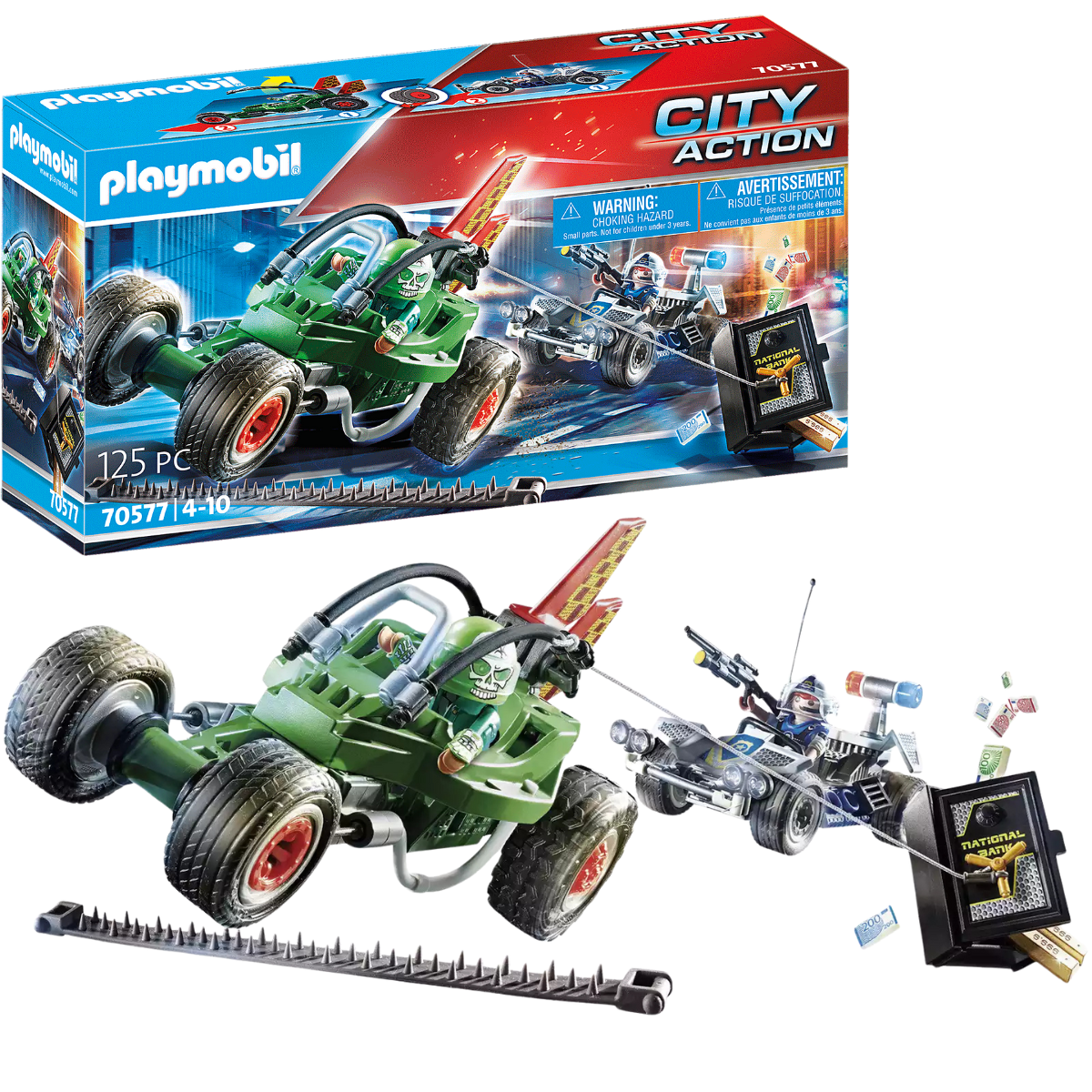 PLAYMOBIL CITY ACTION POLICE GO‑KART ESCAPE PERSECUCIÓN POLICIAL - 1