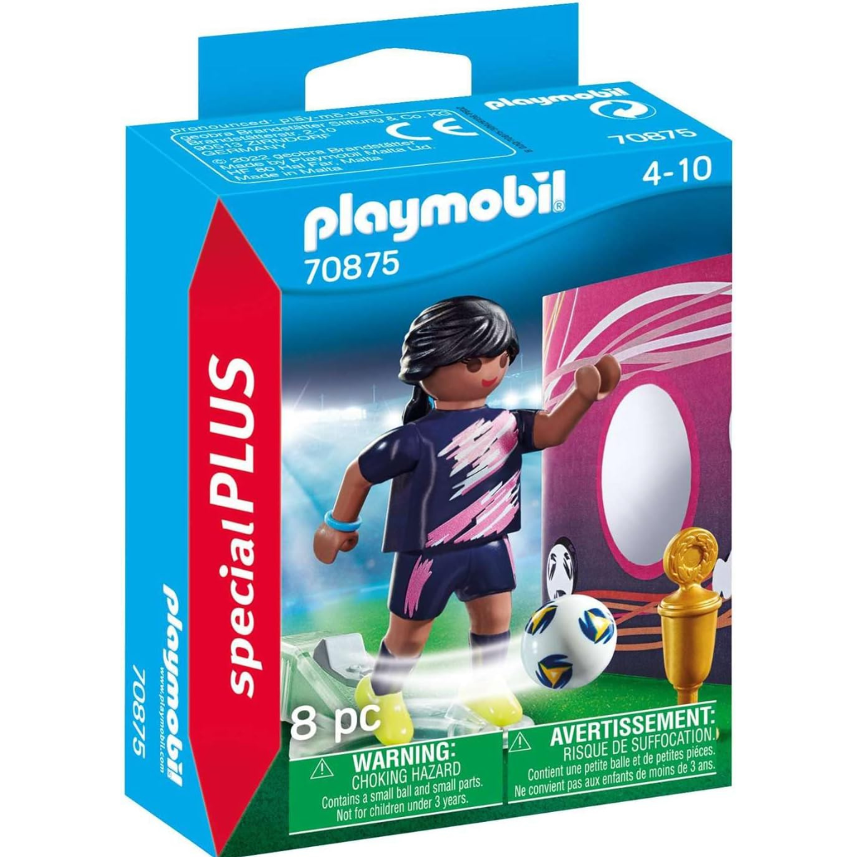 PLAYMOBIL FIGURA DE COLECCIÓN SPECIAL PLUS FUTBOLISTA CON MURO DE GOL - 2