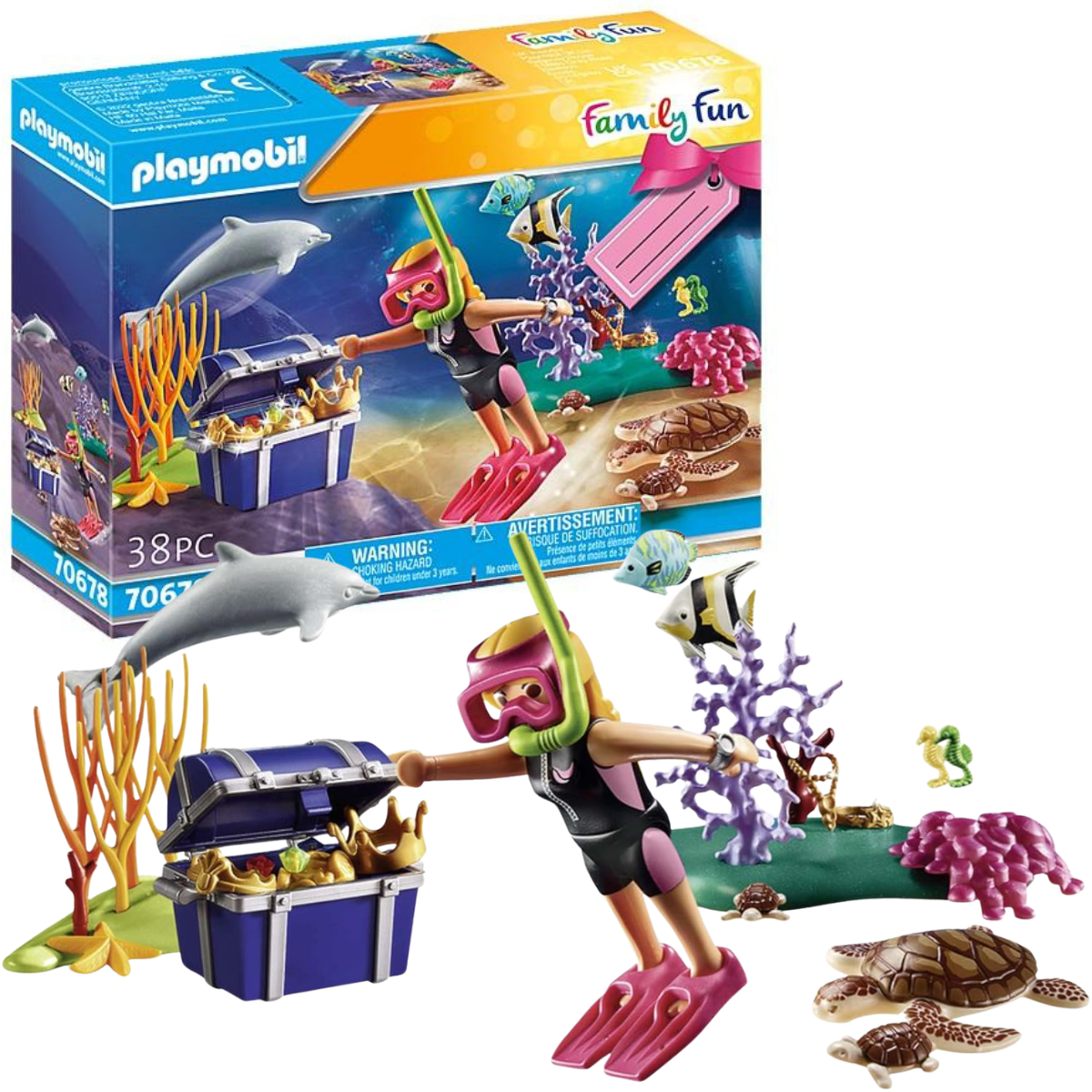 PLAYMOBIL FAMILY Y FUN BUCEADORA CON ACCESORIOS MARINOS - 1