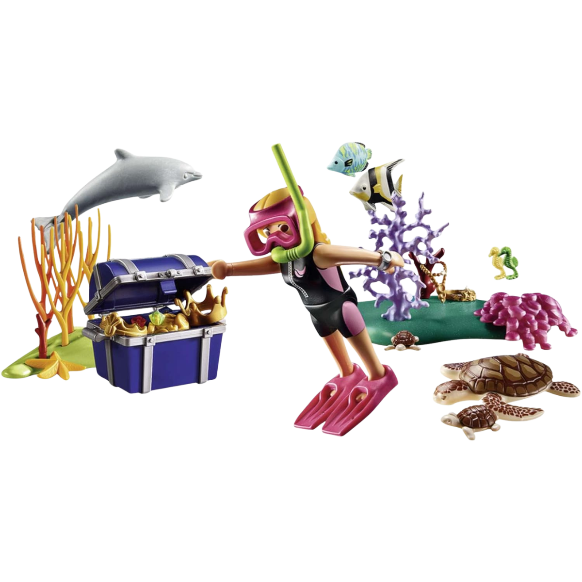 PLAYMOBIL FAMILY Y FUN BUCEADORA CON ACCESORIOS MARINOS - 4