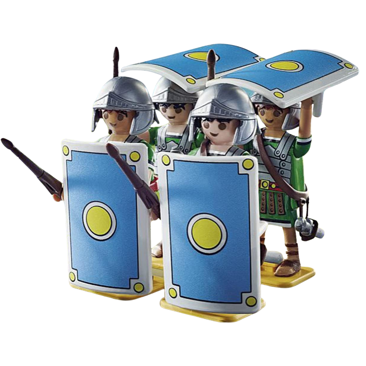 PLAYMOBIL ASTERIX TROPA ROMANA CUATRO LEGIONARIOS ROMANOS CON ESCUDOS - 4