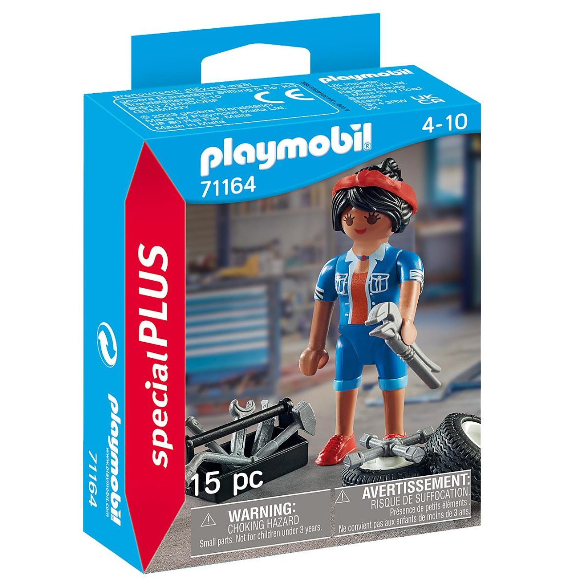 PLAYMOBIL FIGURA DE COLECCIÓN SPECIAL PLUS MECÁNICO CON HERRAMIENTAS Y NEUMÁTICOS - 2