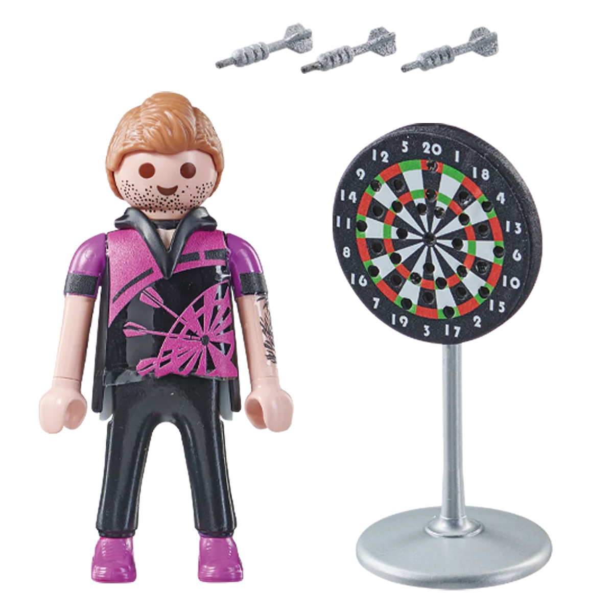 PLAYMOBIL FIGURA DE COLECCIÓN SPECIAL PLUS JUGADOR DE DARDOS - 3