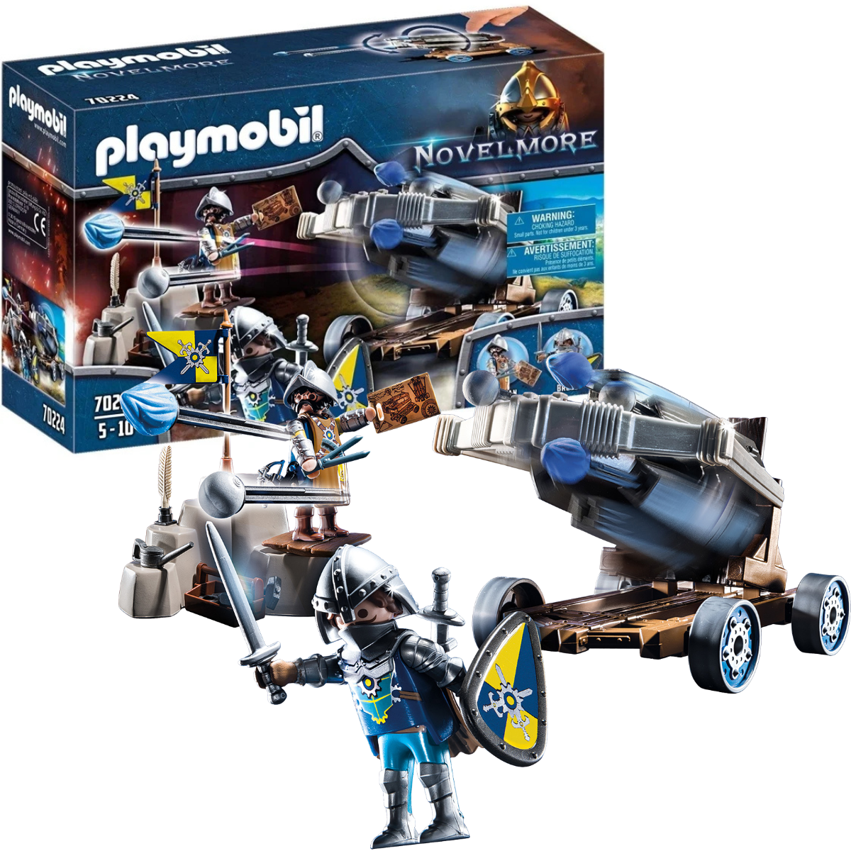 PLAYMOBIL NOVELMORE BALLESTA DE AGUA SET CON BALLESTA Y CABALLEROS - 1
