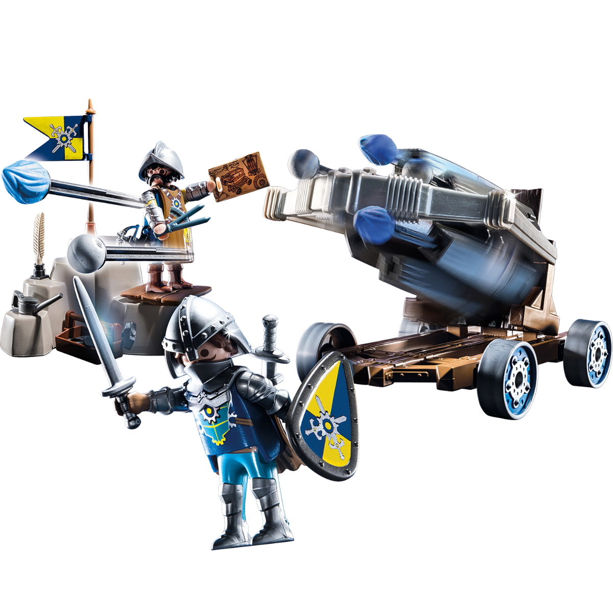 PLAYMOBIL NOVELMORE BALLESTA DE AGUA SET CON BALLESTA Y CABALLEROS - 4