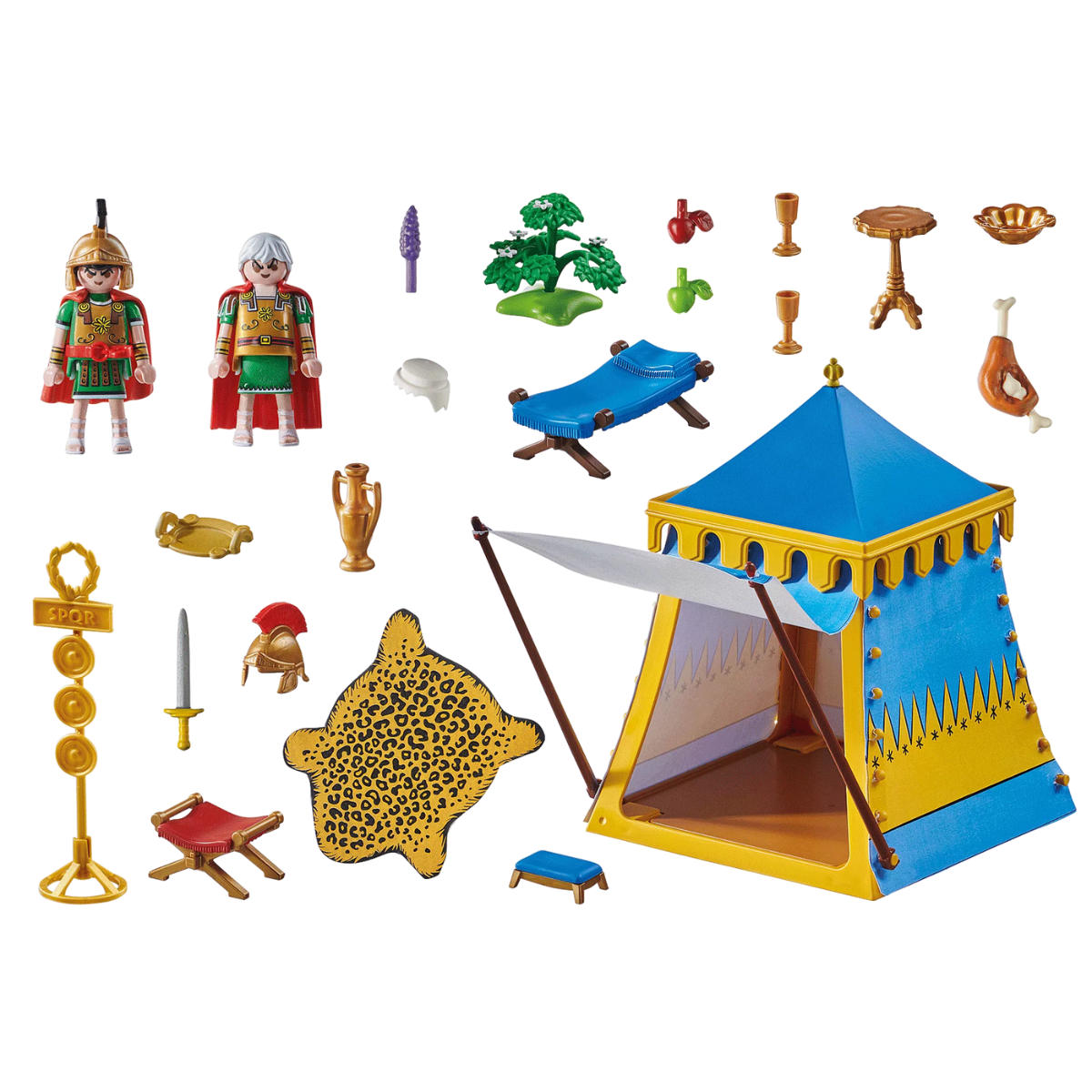 PLAYMOBIL ASTERIX TIENDA CON GENERALES SET FIGURAS ROMANOS - 3