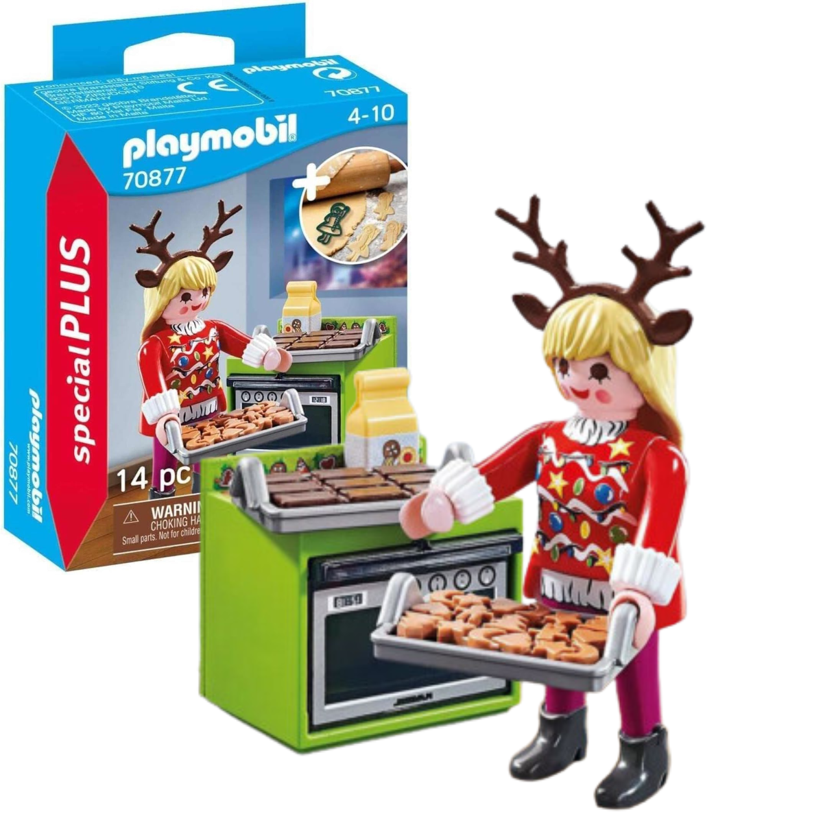 PLAYMOBIL FIGURA DE COLECCIÓN SPECIAL PLUS PASTELERÍA NAVIDEÑA - 1