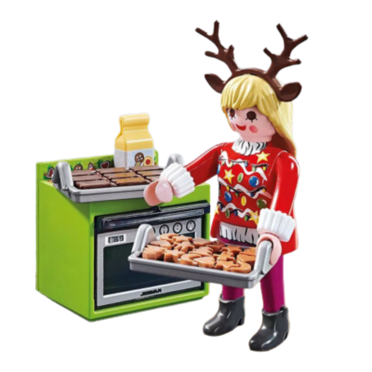 PLAYMOBIL FIGURA DE COLECCIÓN SPECIAL PLUS PASTELERÍA NAVIDEÑA - 4