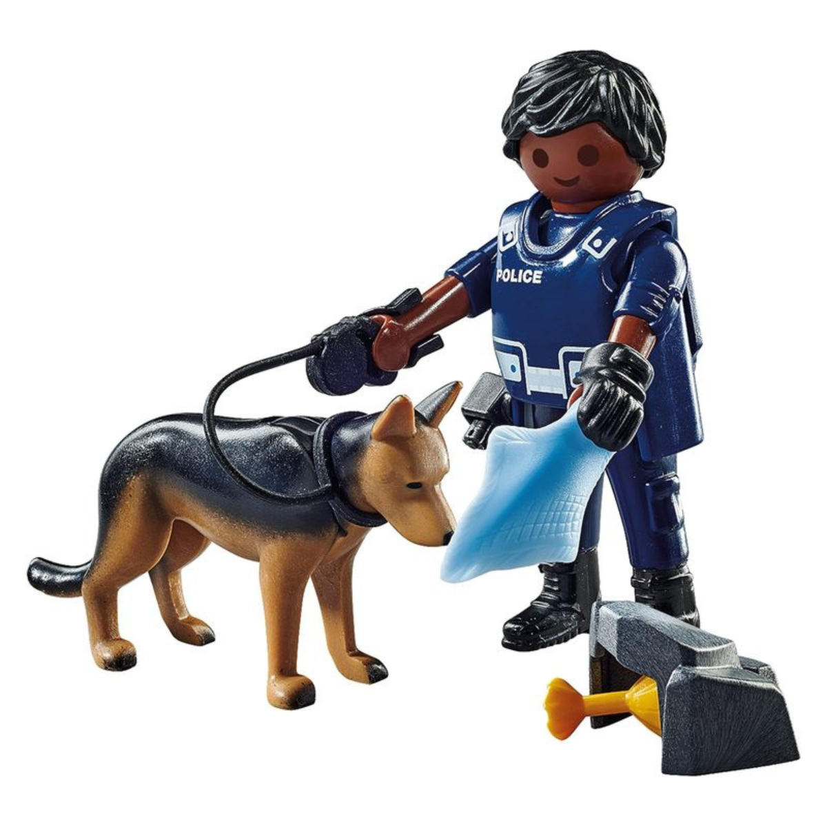 PLAYMOBIL FIGURA DE COLECCIÓN SPECIAL PLUS POLICÍA CON PERRO RASTREADOR - 4