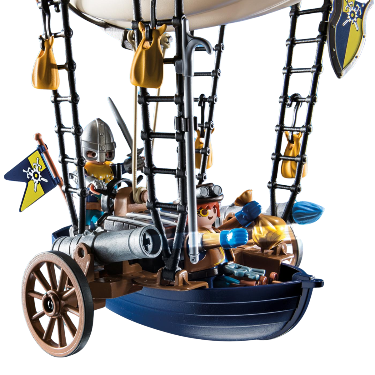 PLAYMOBIL NOVELMORE DIRIGIBLE DE LOS CABALLEROS Y ACCESORIOS - 4