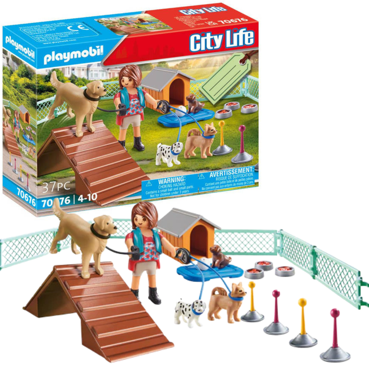 PLAYMOBIL CITY LIFE SET DE REGALO ENTRENADORA DE PERROS - 1