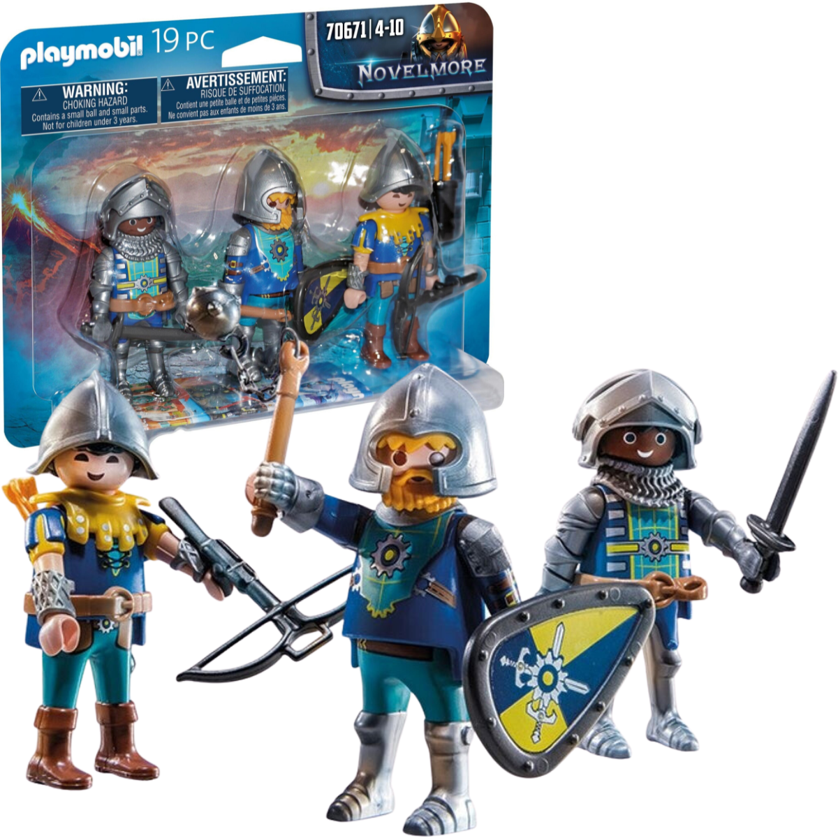 PLAYMOBIL FIGURA DE COLECCIÓN NOVELMORE SET DE 3 CABALLEROS - 1