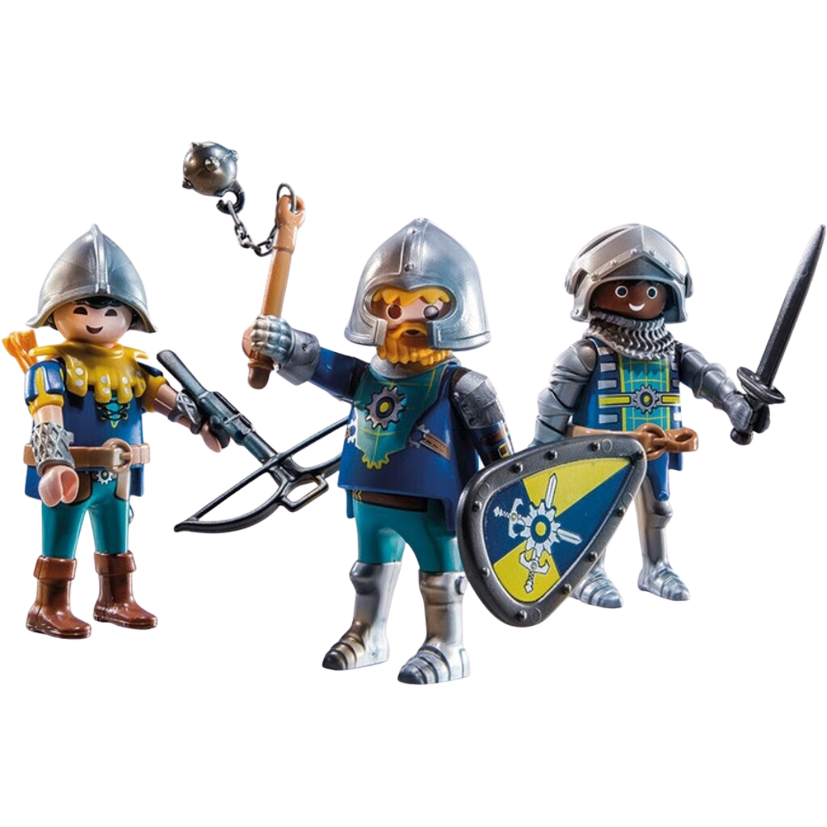 PLAYMOBIL FIGURA DE COLECCIÓN NOVELMORE SET DE 3 CABALLEROS - 4