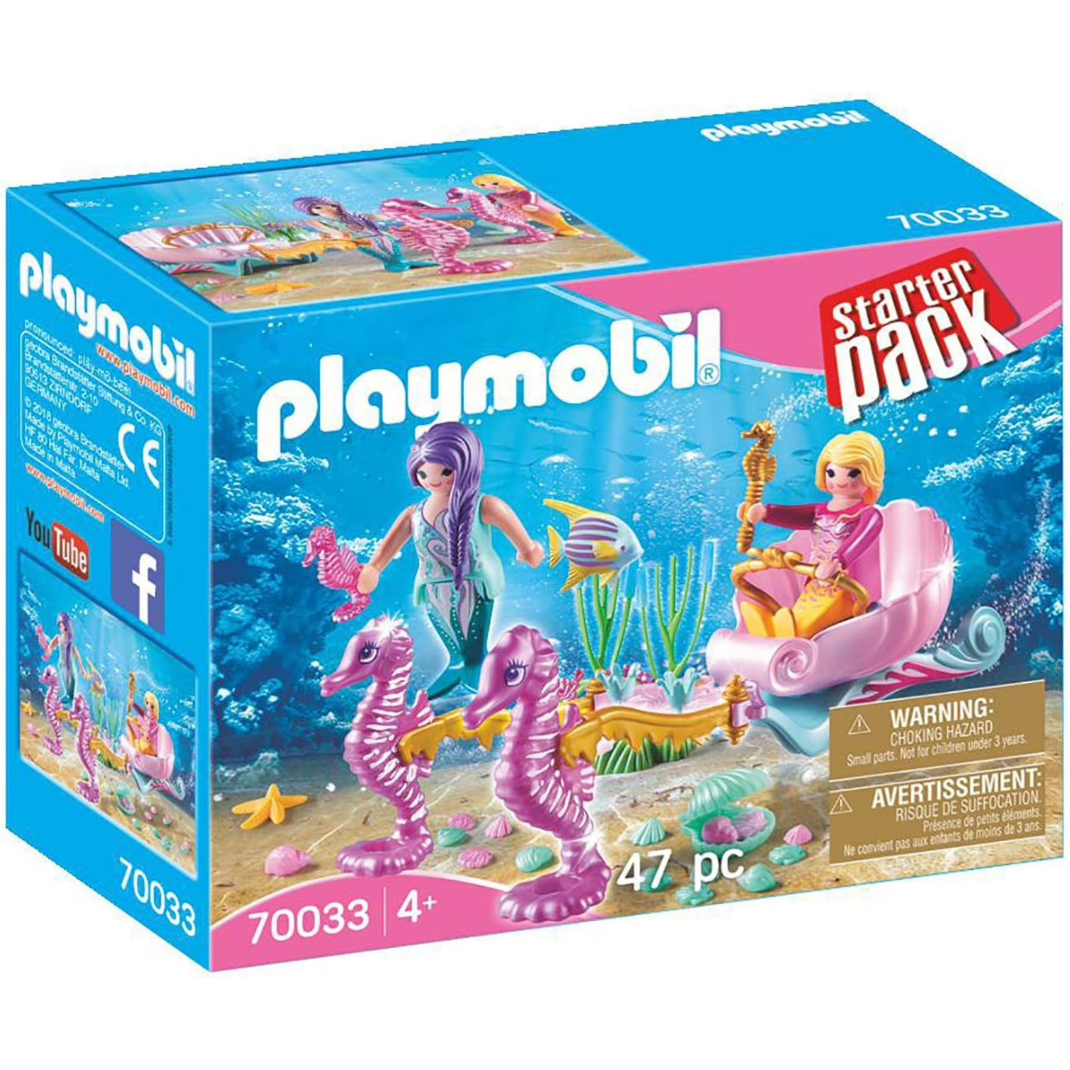 PLAYMOBIL STARTERPACK CARRUAJE CABALLITOS DE MAR SET DE AVENTURAS - 2