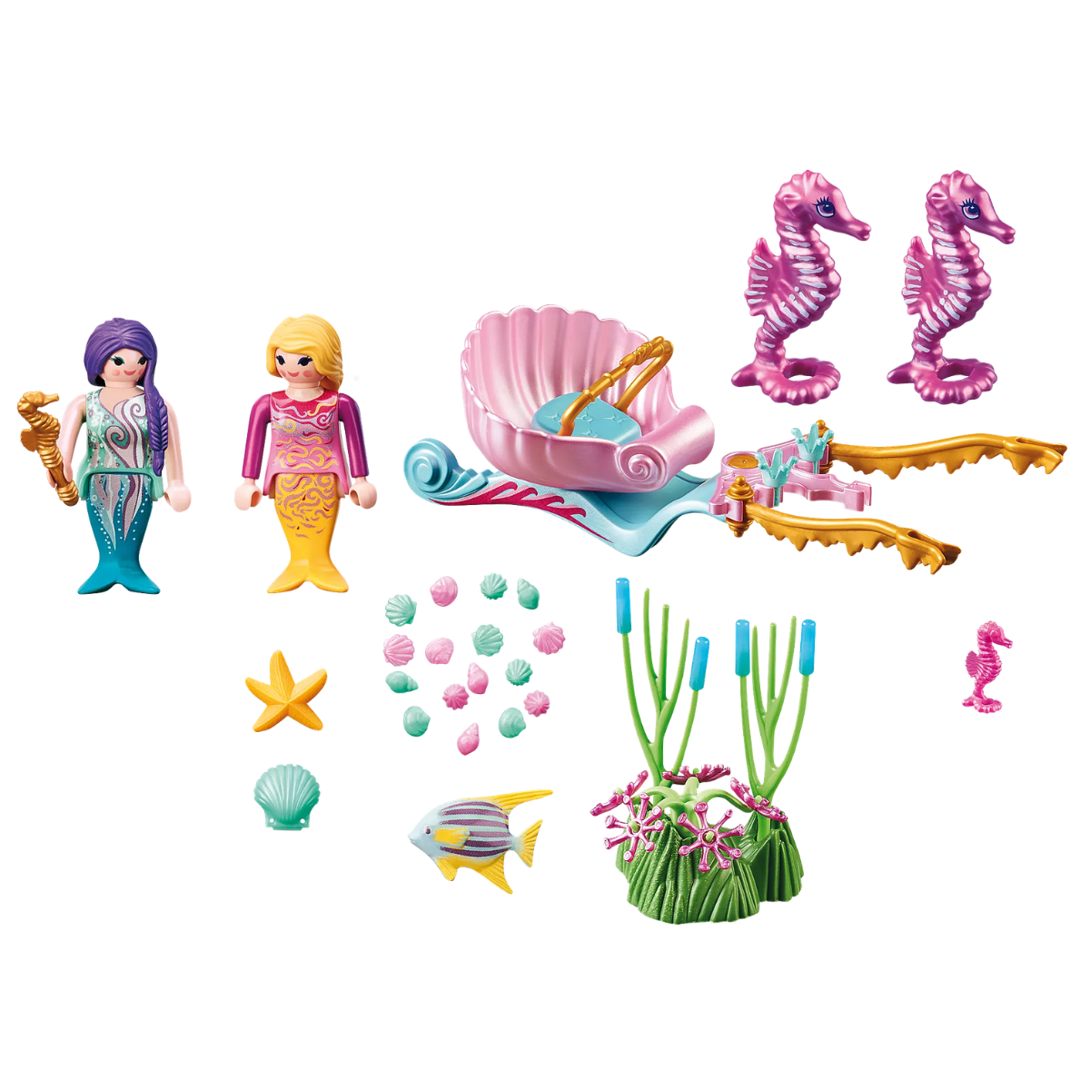 PLAYMOBIL STARTERPACK CARRUAJE CABALLITOS DE MAR SET DE AVENTURAS - 3