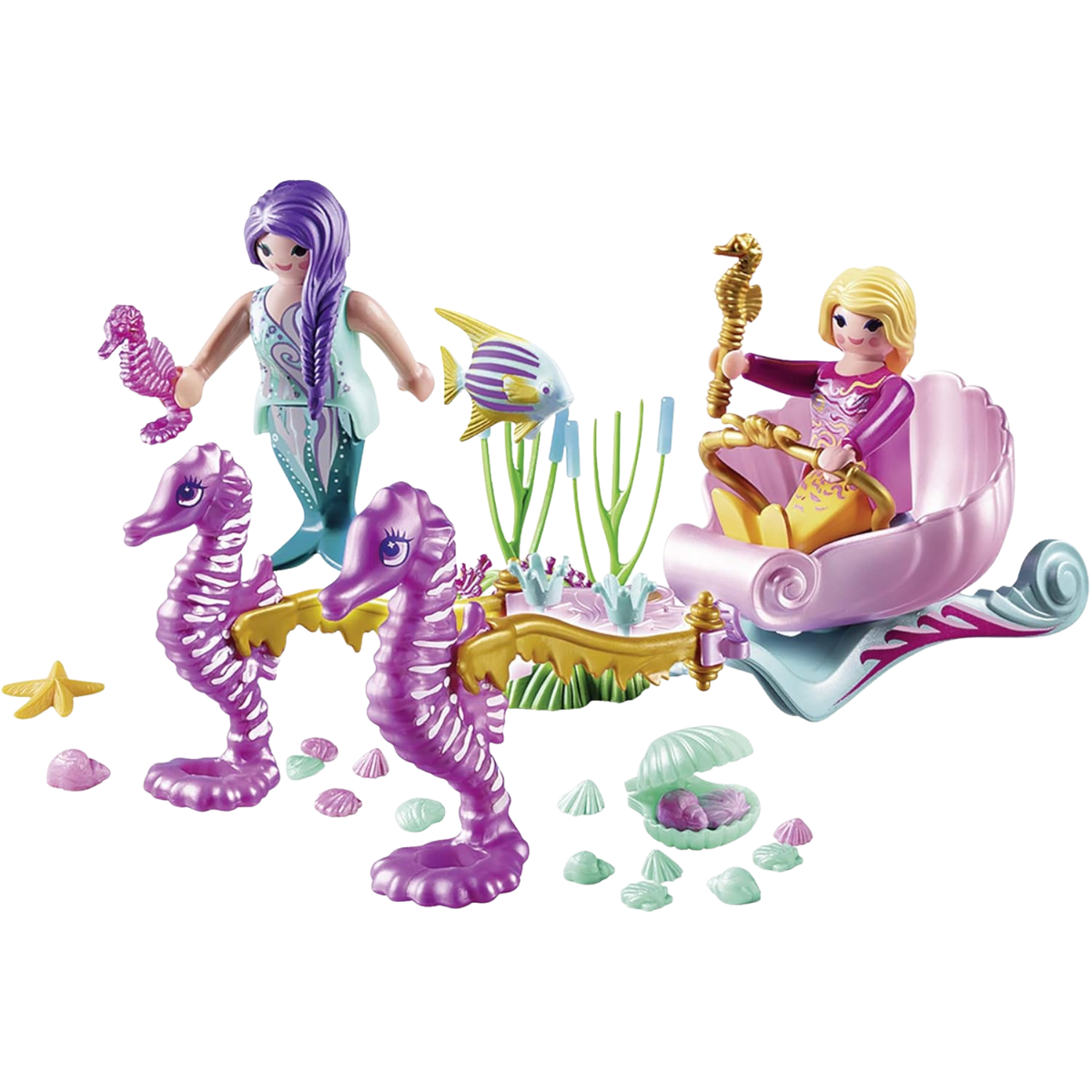 PLAYMOBIL STARTERPACK CARRUAJE CABALLITOS DE MAR SET DE AVENTURAS - 4