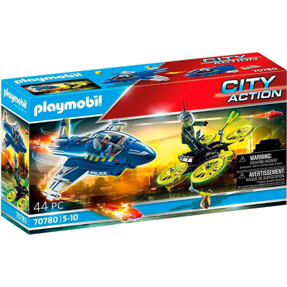 PLAYMOBIL CITY ACTION PERSECUCIÓN CON AVIÓN POLICÍA CON DRON - 2