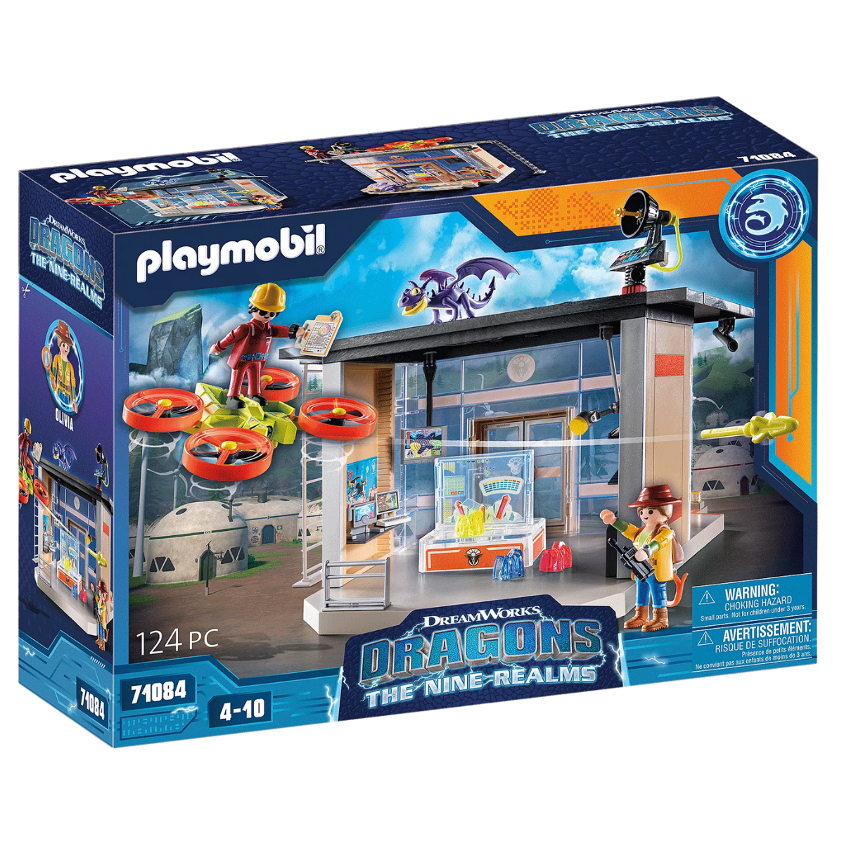 PLAYMOBIL DRAGONS LOS NUEVE REINOS LABORATORIO DE INVESTIGACIÓN CON DRONE Y DRAGÓN - 2