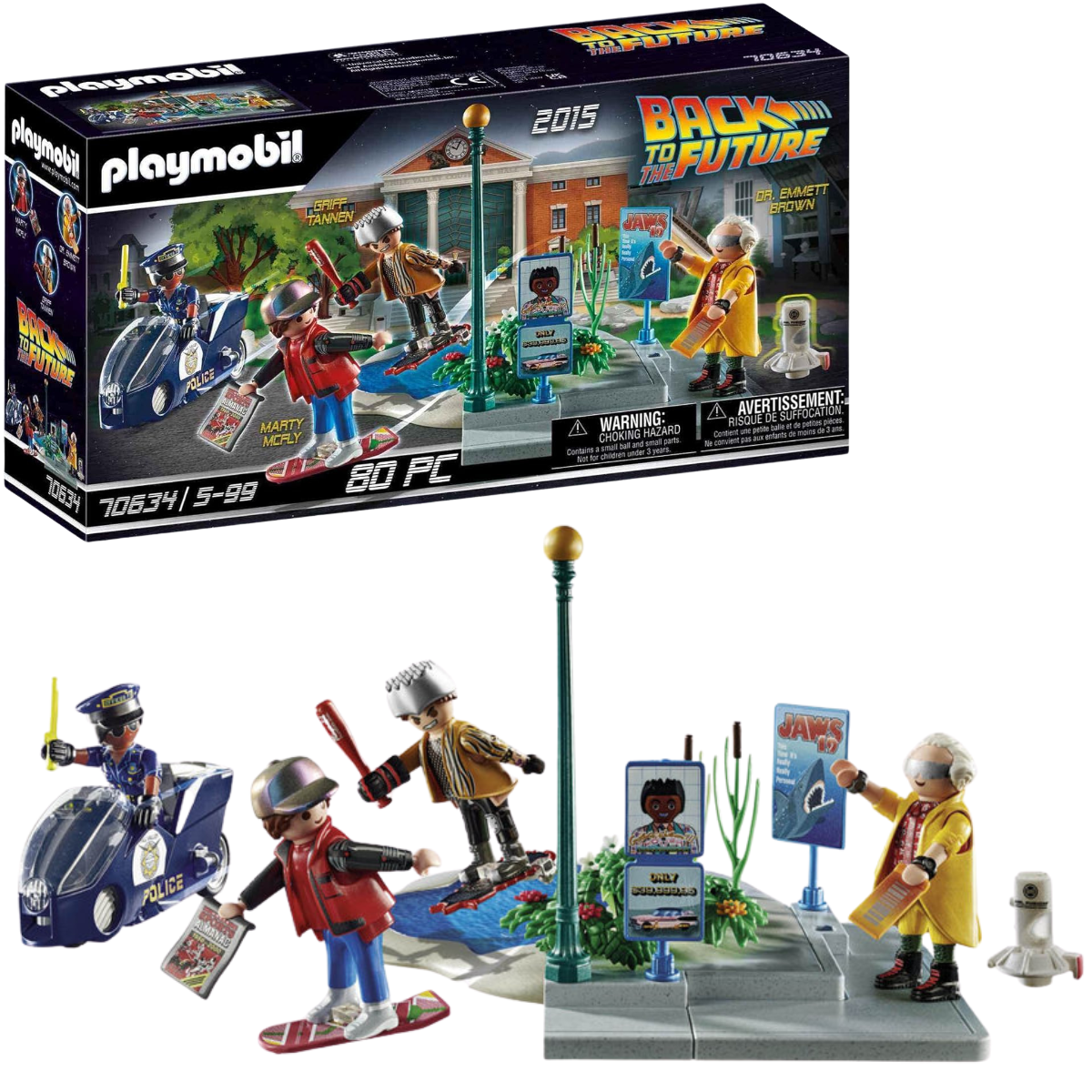 PLAYMOBIL BACK TO THE FUTURE II PERSECUCIÓN EN MONOPATÍN - 1