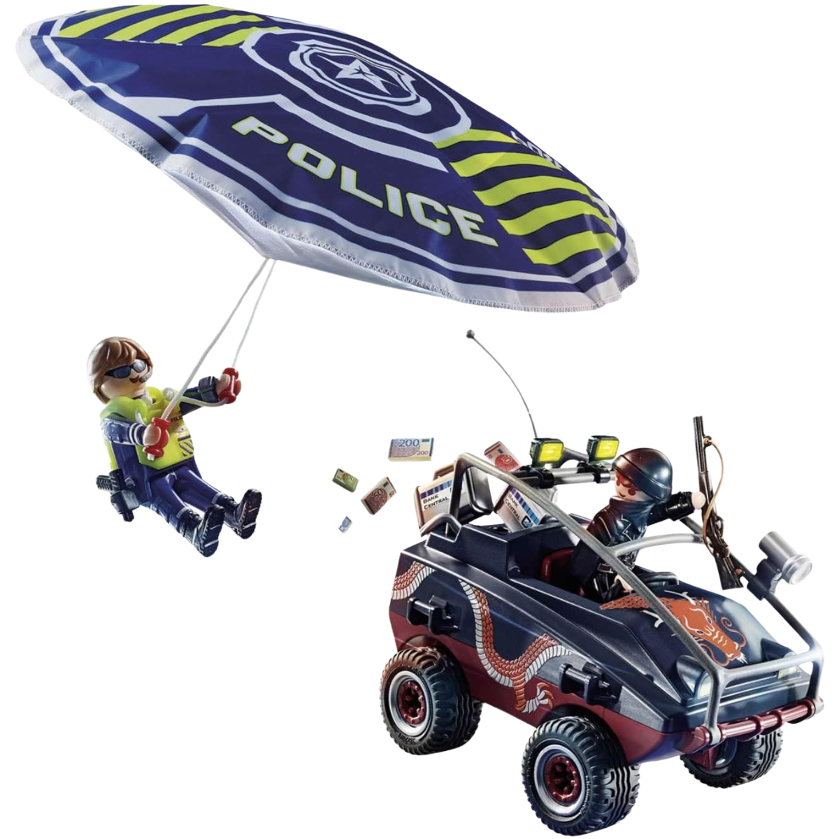 PLAYMOBIL CITY ACTION PARACAÍDAS DE POLICÍA EN PERSECUCIÓN - 4