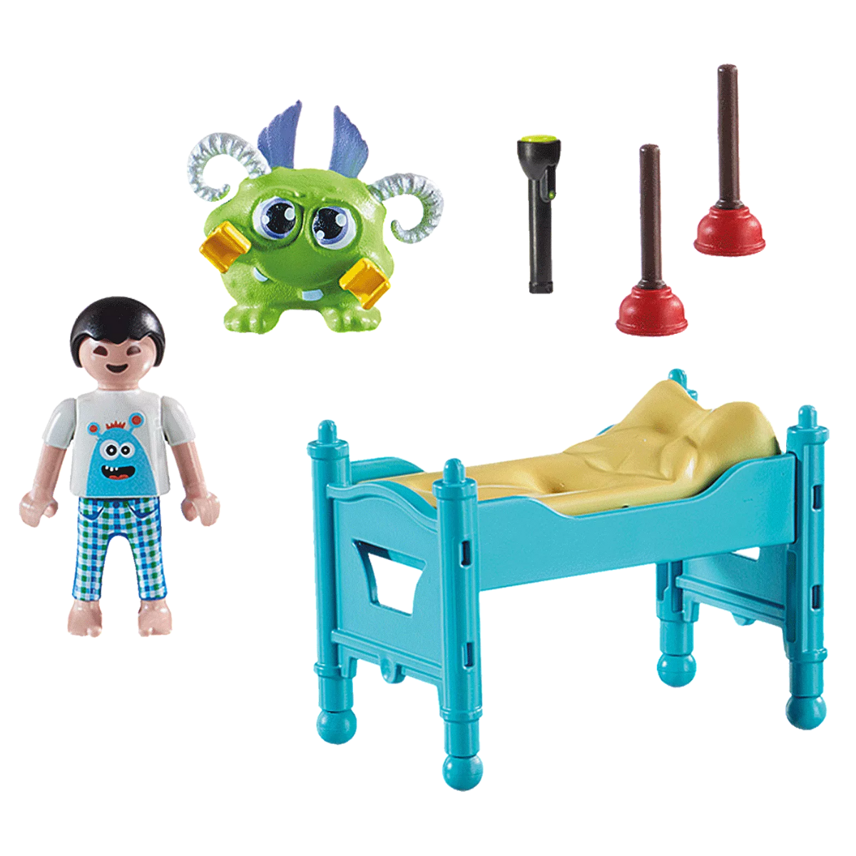 PLAYMOBIL FIGURA DE COLECCIÓN SPECIAL PLUS NIÑO CON MONSTRUO Y ACCESORIOS - 3