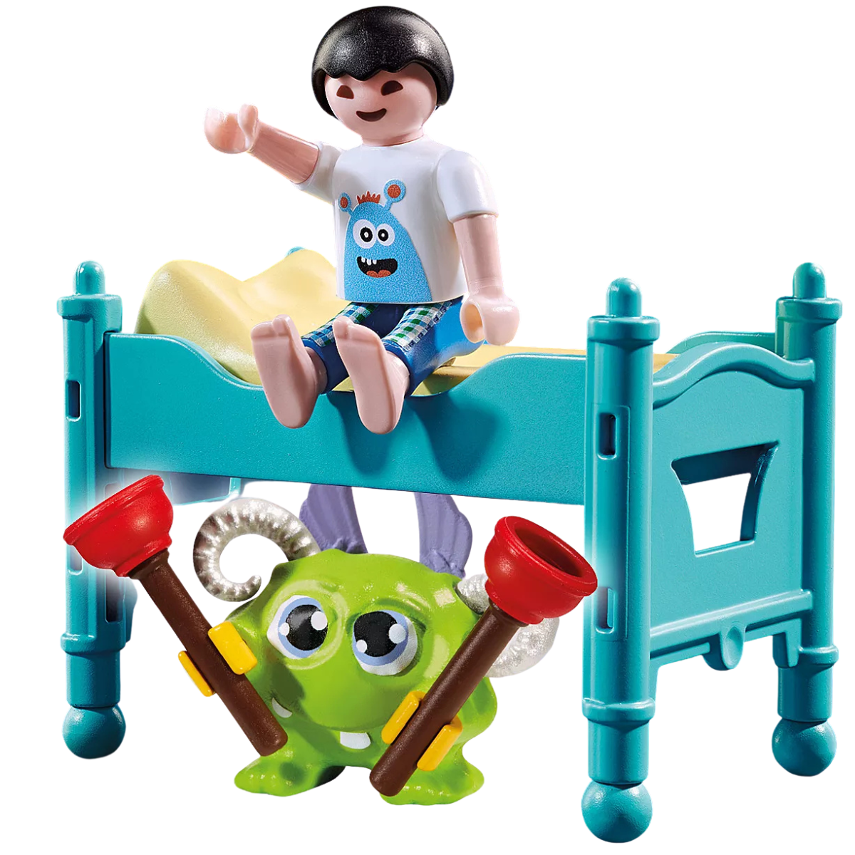 PLAYMOBIL FIGURA DE COLECCIÓN SPECIAL PLUS NIÑO CON MONSTRUO Y ACCESORIOS - 4