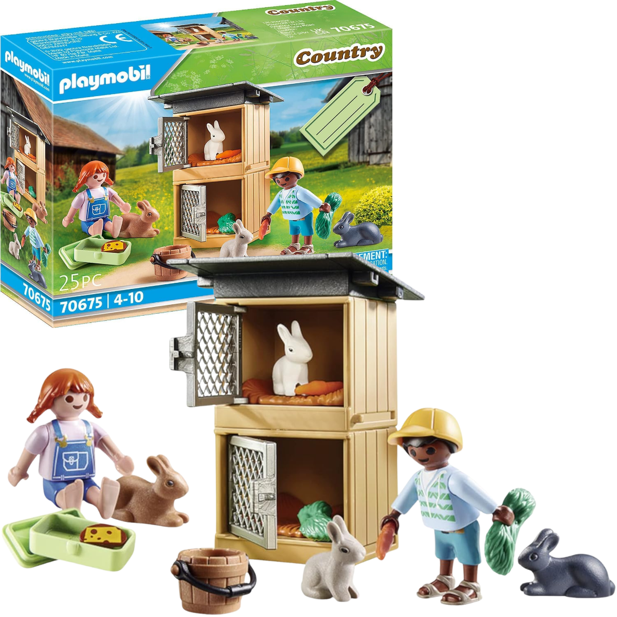 PLAYMOBIL COUNTRY SET ALIMENTAR A LOS CONEJOS - 1