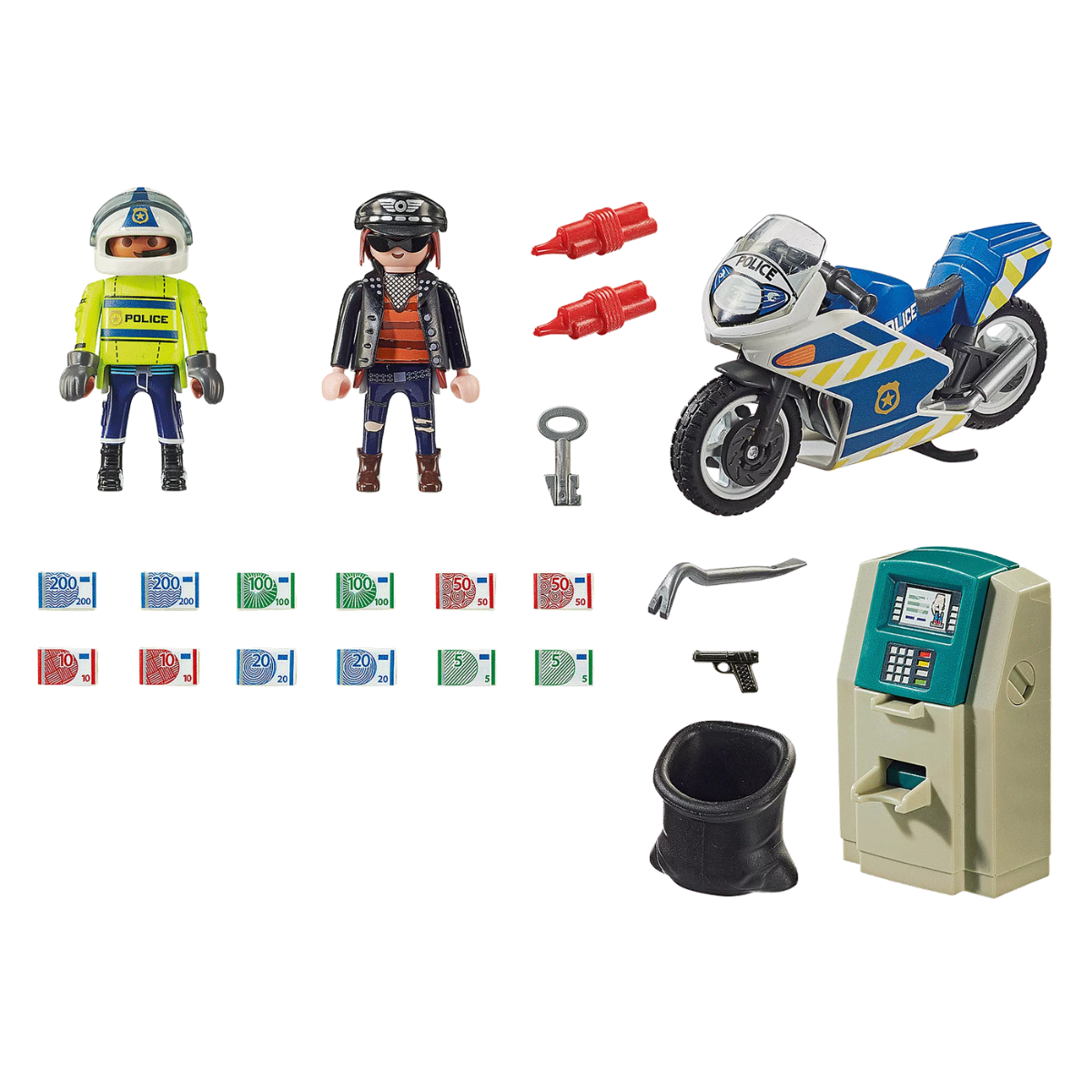 PLAYMOBIL CITY ACTION MOTO DE POLICÍA PERSECUCIÓN DEL LADRÓN DE DINERO - 3