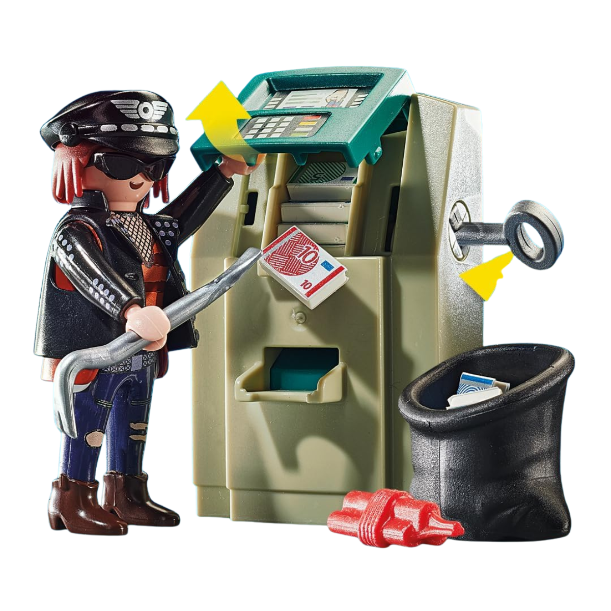 PLAYMOBIL CITY ACTION MOTO DE POLICÍA PERSECUCIÓN DEL LADRÓN DE DINERO - 4
