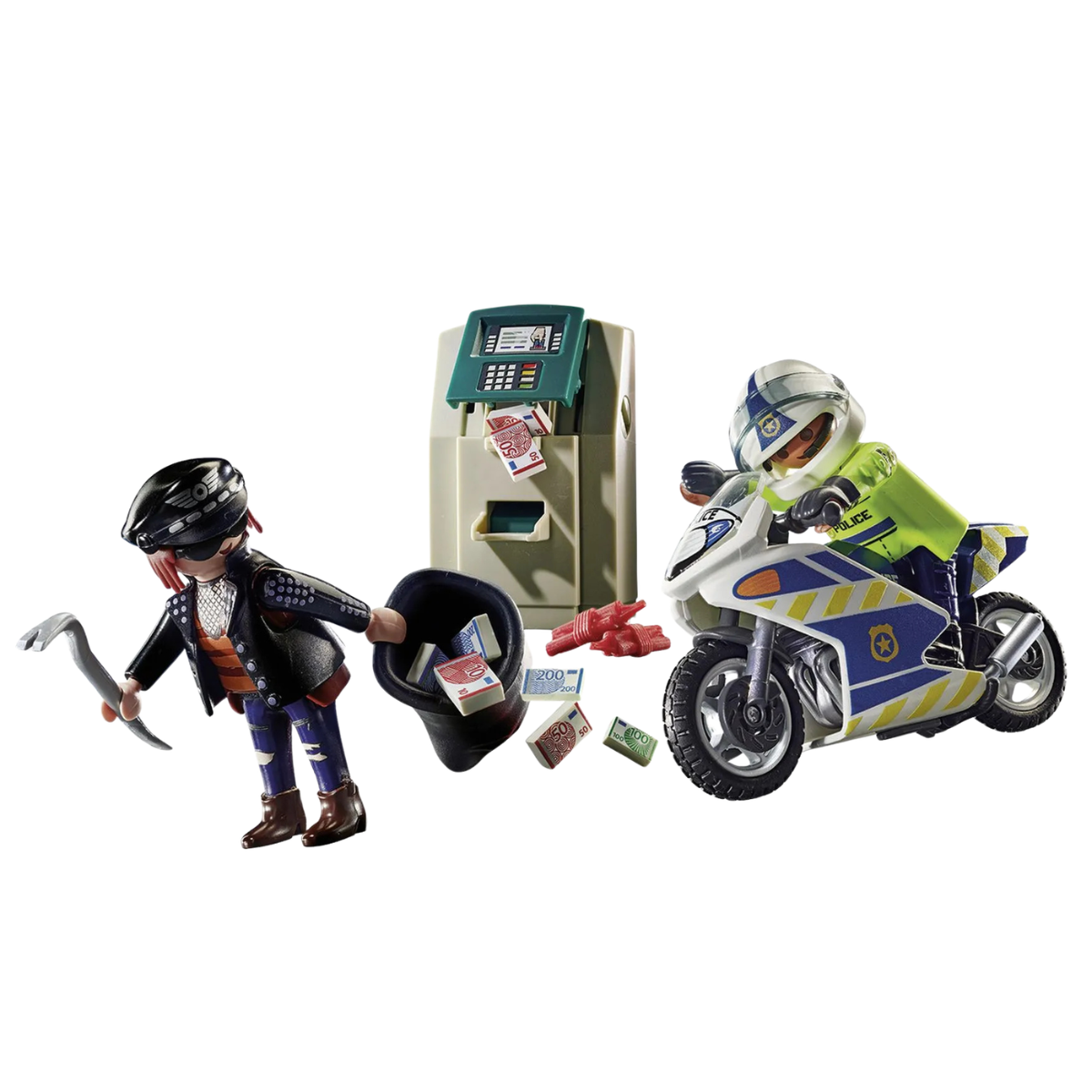 PLAYMOBIL CITY ACTION MOTO DE POLICÍA PERSECUCIÓN DEL LADRÓN DE DINERO - 5