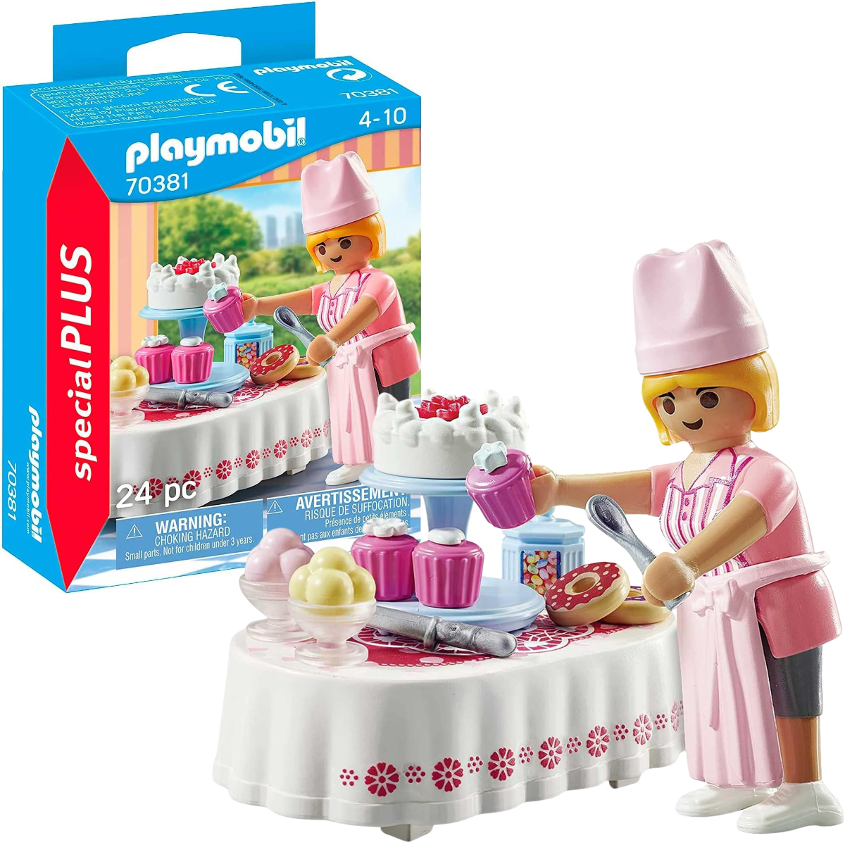 PLAYMOBIL FIGURA DE COLECCIÓN SPECIAL PLUS PASTELERA CON MESA DULCE - 1