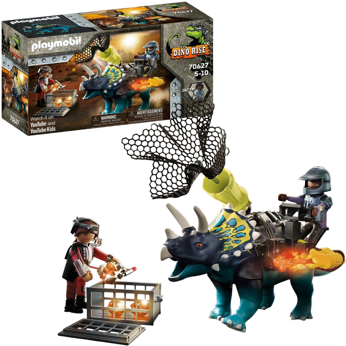 PLAYMOBIL DINO RISE TRICERATOPS BATALLA POR LAS PIEDRAS LEGENDARIAS - 1