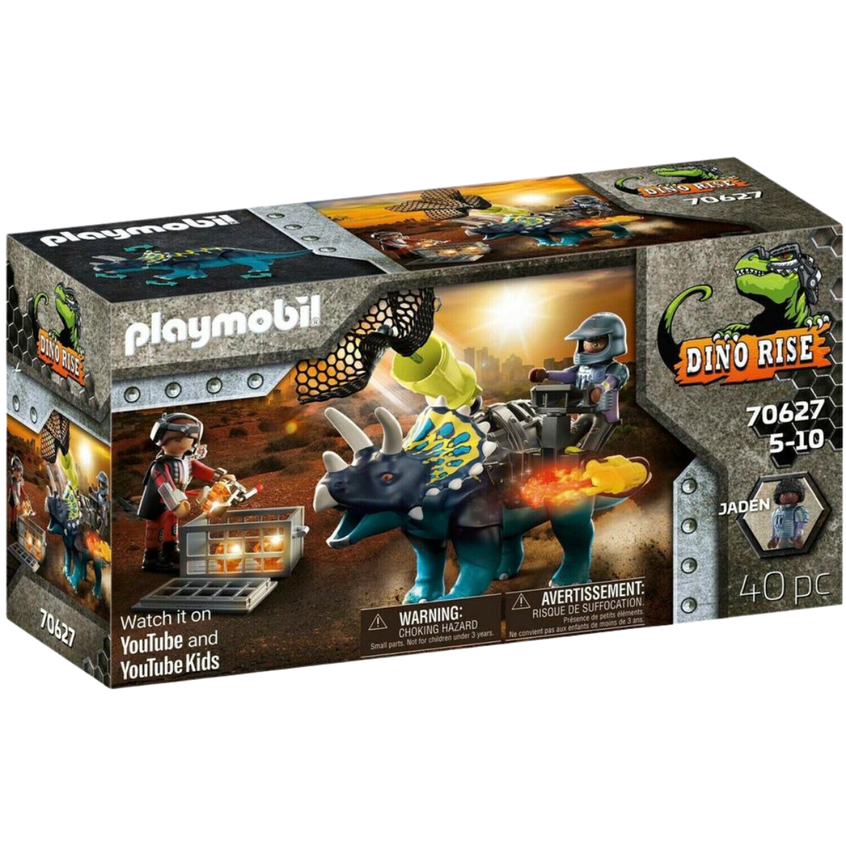 PLAYMOBIL DINO RISE TRICERATOPS BATALLA POR LAS PIEDRAS LEGENDARIAS - 2