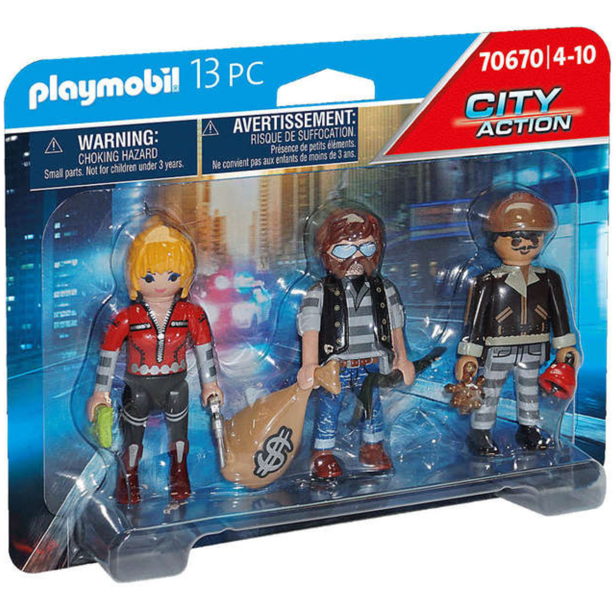PLAYMOBIL FIGURA DE COLECCIÓN CITY ACTION 3 LADRONES - 2