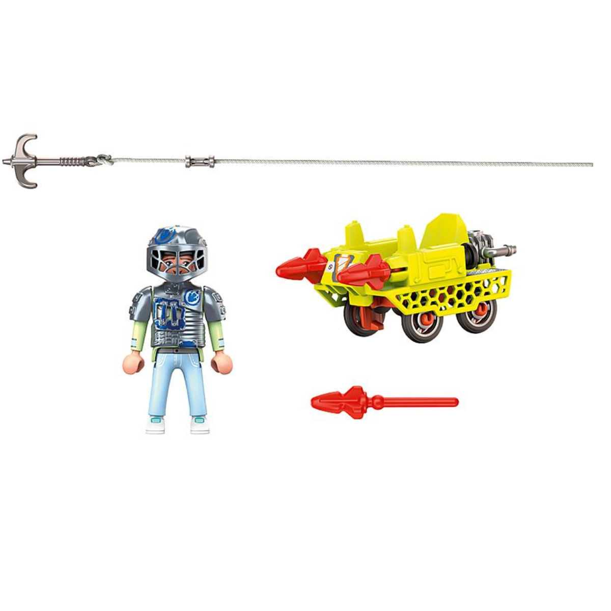 PLAYMOBIL DINO RISE VEHÍCULO CON FIGURA MILOW Y ACCESORIOS - 3