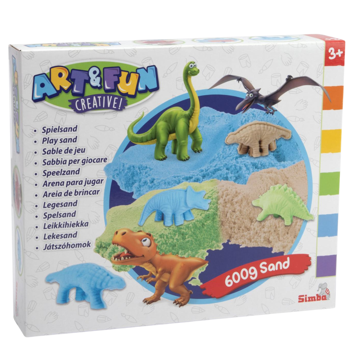 ARENA MAGICA ART Y FUN SET CON DINOSAURIOS 3D - 1