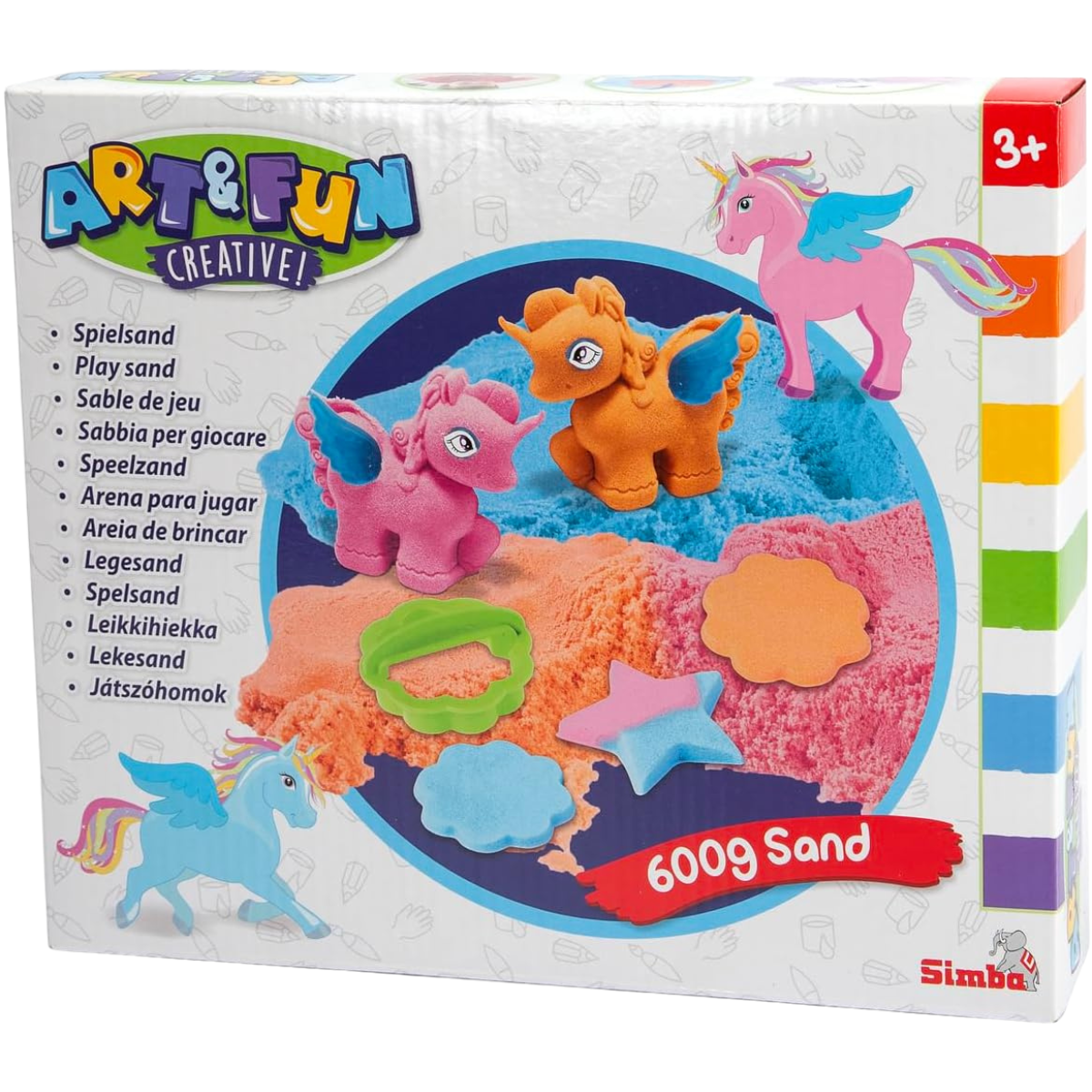 ARENA MAGICA ART Y FUN SET CON MOLDES UNICORNIO 3D - 1
