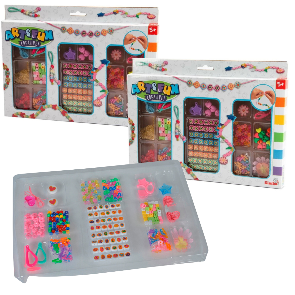 SET PARA HACER PULSERAS ART Y FUN KIT DE JOYERIA FLORAL MULTICOLOR SURTIDO - 1