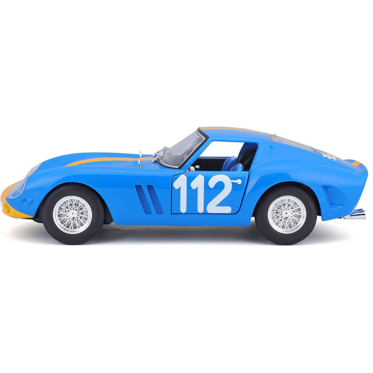 AUTO DE COLECCIÓN BBURAGO 1:24 FERRARI RACING 250 GT BERLINETTA TDF AZUL - 4