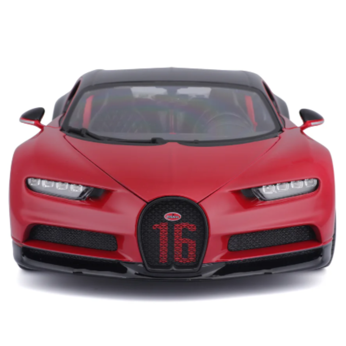 AUTO DE COLECCIÓN BBURAGO 1:18 BUGATTI CHIRON SPORT ROJO - 4