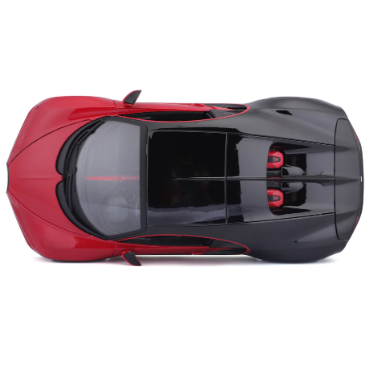 AUTO DE COLECCIÓN BBURAGO 1:18 BUGATTI CHIRON SPORT ROJO - 6