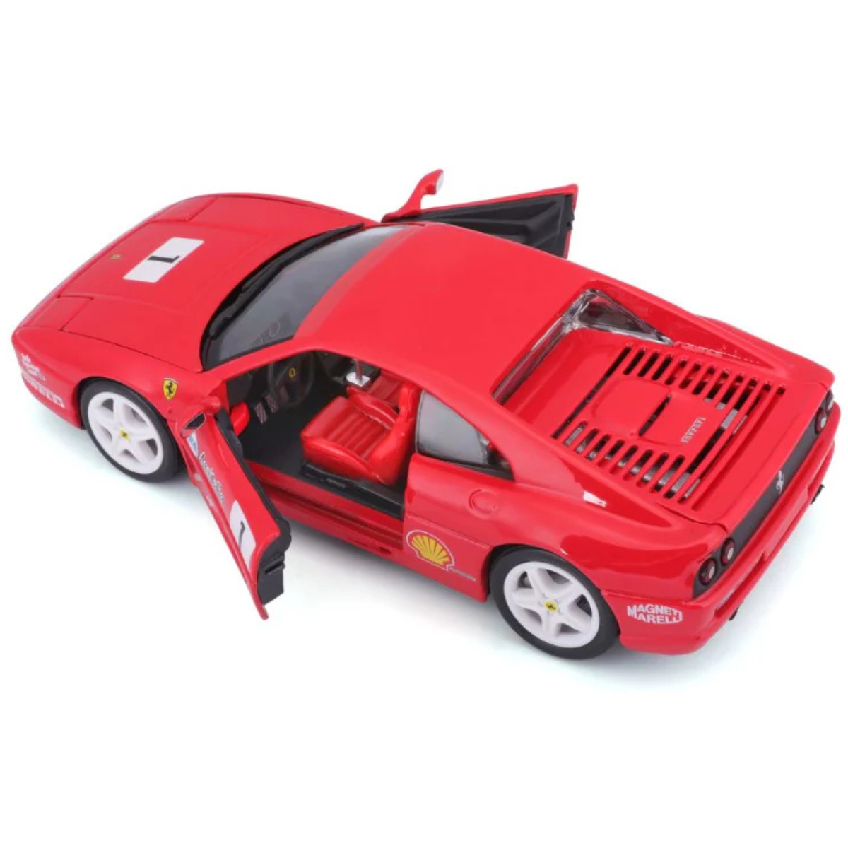AUTO DE COLECCIÓN BBURAGO 1:24 FERRARI RACING F355 CHALLENGE ROJO #11 - 3