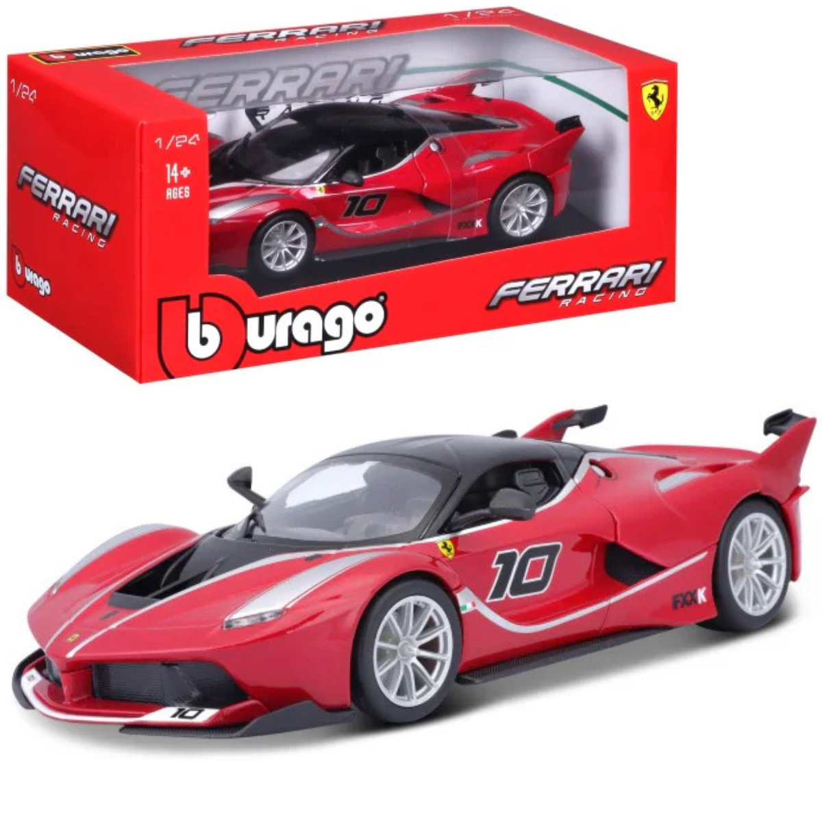 AUTO DE COLECCIÓN BBURAGO 1:24 FERRARI FXX K #10 - 1